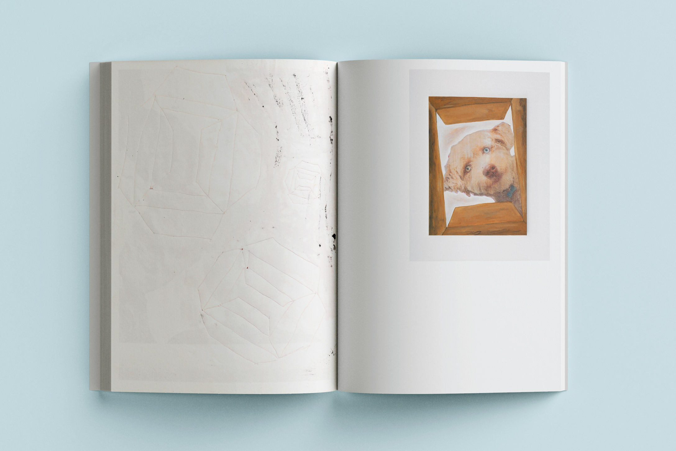 Theo Christy, Personicx book spread (mockup), published by 5b