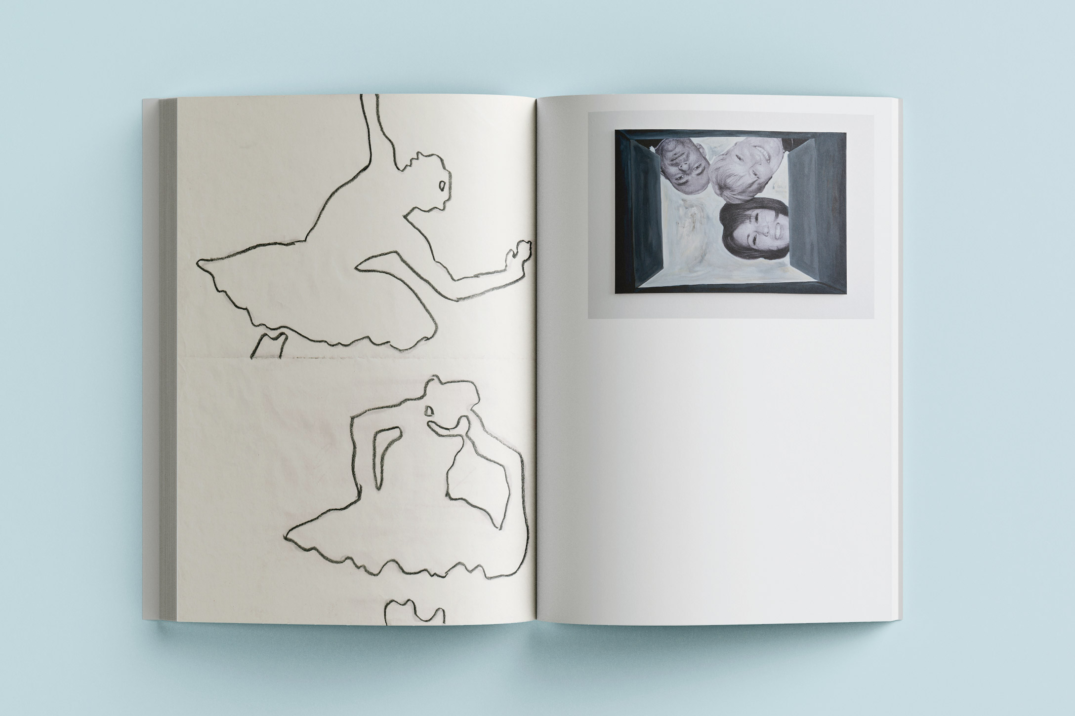 Theo Christy, Personicx book spread (mockup), published by 5b